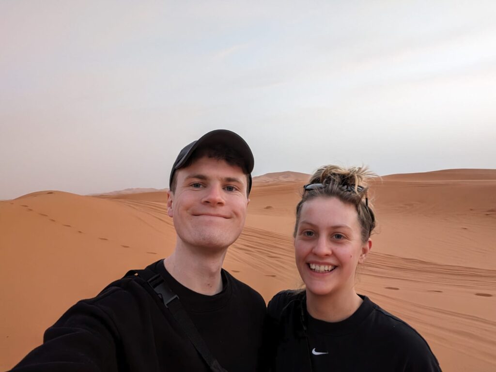 Me and Freddie in the Merzouga desert.