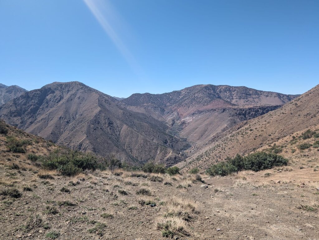 A view of the valley below.